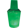 12 Oz. Light Up Drink Shaker - Frosted w/ Green LED's